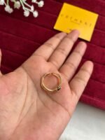 Beautiful Trendy cross ring with black stone♥️Adjustable size✨1261 - Image 3