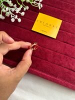 Beautiful Trendy cross ring with black stone♥️Adjustable size✨1261 - Image 5