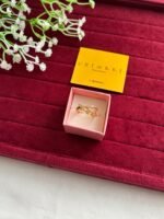 Beautiful Trendy cross ring with green stone♥️Adjustable size✨1262 - Image 3