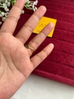 Beautiful Trendy cross ring with green stone♥️Adjustable size✨1262 - Image 2