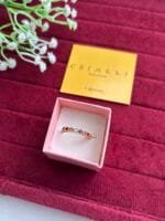 Trendy Multicolour cute small beautiful stone adjustable Ring✨ 1298