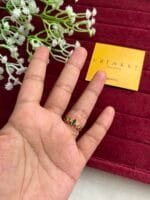 Trendy Multicolour stone adjustable ring✨ 1299