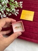 Trendy Multicolour stone adjustable ring✨ 1299 - Image 2