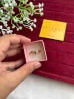Trendy Multicolour stone adjustable ring✨ 1299 - Image 3