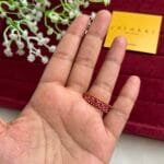 Trendy Ruby stone Adjustable Ring✨ 1293