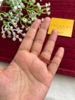 Trendy Ruby stone Adjustable Ring✨ 1293