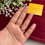 Trendy Pink circle stone Beautiful Adjustable Ring🌸1270