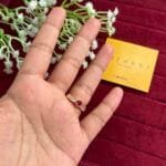 Beautiful Ruby and white stone Adjustable Ring♥️1267