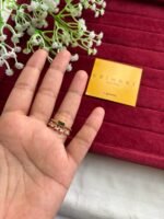 Trendy Green stone design Adjustable size Ad stone Ring♥️ 1284 - Image 2