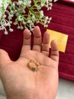 Trendy Green stone design Adjustable size Ad stone Ring♥️ 1284 - Image 4