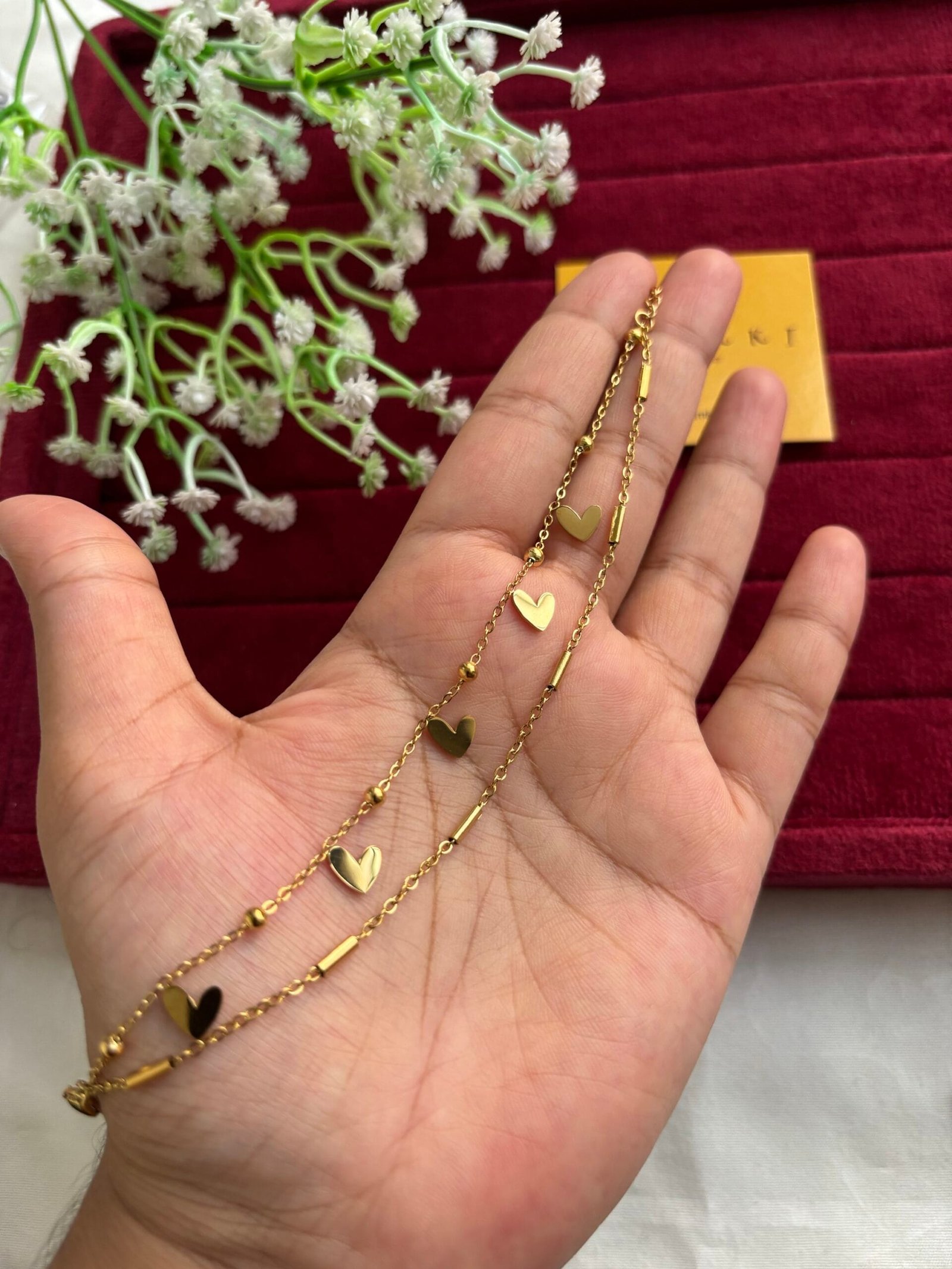 img_1037 Stainless steel Heart design double layer bracelet ♥️🌟1273 - Image 1