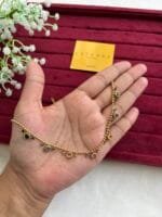 Beautiful multicolour charms design Golden necklace ✨ 1304