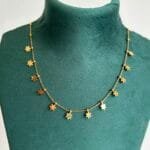 Stainless steel Beautiful cute flower design Golden Necklace🌸1305