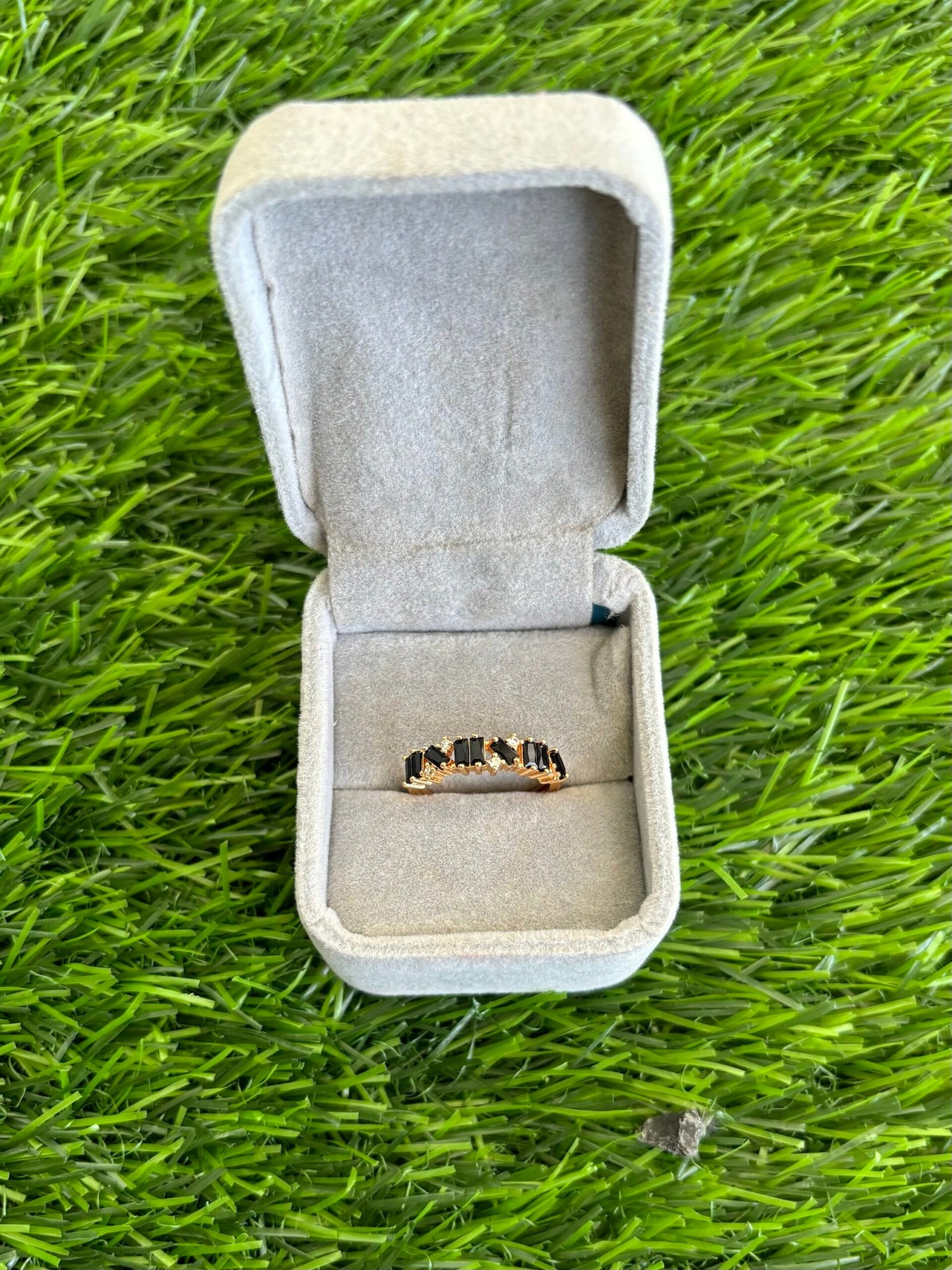 img_1721 Trendy Black stone Adjustable Ring♥️ 1289 - Image 1