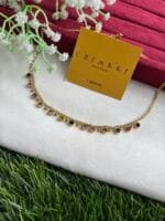 Stainless steel Beautiful Multicolour charm stone design Golden Necklace ♥️ 1302
