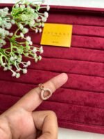 Stainless steel Beautiful Rosegold Circle design Adjustable Ring🌸 1286 - Image 2