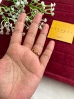 Beautiful Ruby and white stone heart design Adjustable Ring✨1382 - Image 2