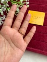 Beautiful Ruby and white stone heart design Adjustable Ring✨1382