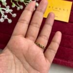 Green  heart design Adjustable stone ring✨1379