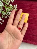 Beautiful Ruby stone adjustable ring✨1371