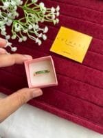 Trendy Green stone beautiful Adjustable Ring✨1374