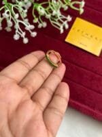 Trendy Green stone beautiful Adjustable Ring✨1374 - Image 5