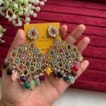 Beautiful Multicolour big lightweight earrings✨ 1313