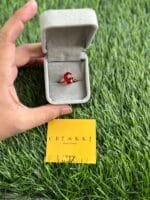 Trendy Red oval stone with star design Adjustable Ring✨1378 - Image 2