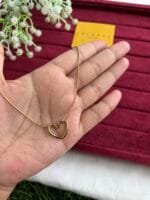 Stainless steel Beautiful heart design Golden Necklace ♥️1326 - Image 2
