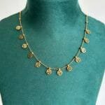Stainless steel Beautiful tree charm design Golden Necklace✨1306