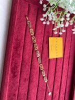 Beautiful Golden Rectangular design bracelet 🌟 1310 - Image 4