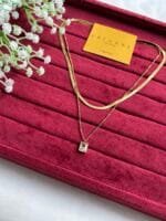 Stainless steel Double layer Golden Necklace ✨1357 - Image 2