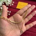 Stainless steel Double layer Golden Necklace ✨1357