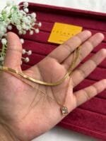 Stainless steel Double layer Golden Necklace ✨1357