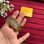 Beautiful broad design Golden open bangle🌟1324