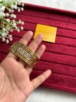 Beautiful broad design Golden open bangle🌟1324