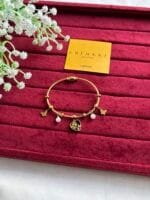 Stainless steel Beautiful heart design charms Golden open bangle♥️ 1322 - Image 4