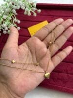 Double layer heart design Golden Necklace ♥️
1364