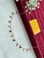 Beautiful infinity design multicolour stone charm Golden Necklace 🌟1429 - Image 5