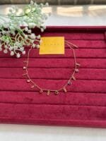 Beautiful infinity design multicolour stone charm Golden Necklace 🌟1429 - Image 3