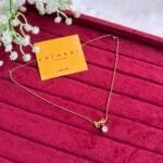 Beautiful love design with white stone Golden Necklace ♥️1400