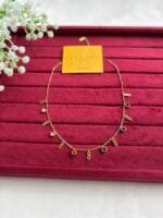 Beautiful infinity design multicolour stone charm Golden Necklace 🌟1429 - Image 6