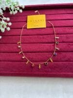 Beautiful infinity design multicolour stone charm Golden Necklace 🌟1429 - Image 4