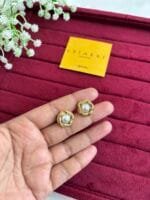 Beautiful flower design golden earrings ✨1355 - Image 2