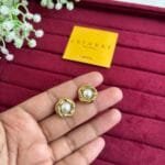 Beautiful flower design golden earrings ✨1355