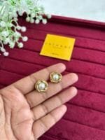 Beautiful flower design golden earrings ✨1355