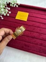 Stainless steel Beautiful flower design cuff type open bangle🌸 1390