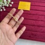 Stainless Beautiful Golden open bangle✨1389