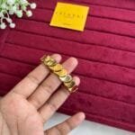 Stainless steel no stone design Golden open bangle ✨1360