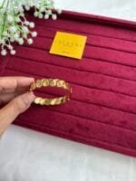 Stainless steel no stone design Golden open bangle ✨1360 - Image 6